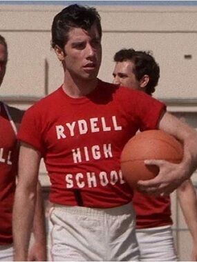 Grease Musical 'Rydell High School' Stretch Graphic Short Sleeve Tee size Large